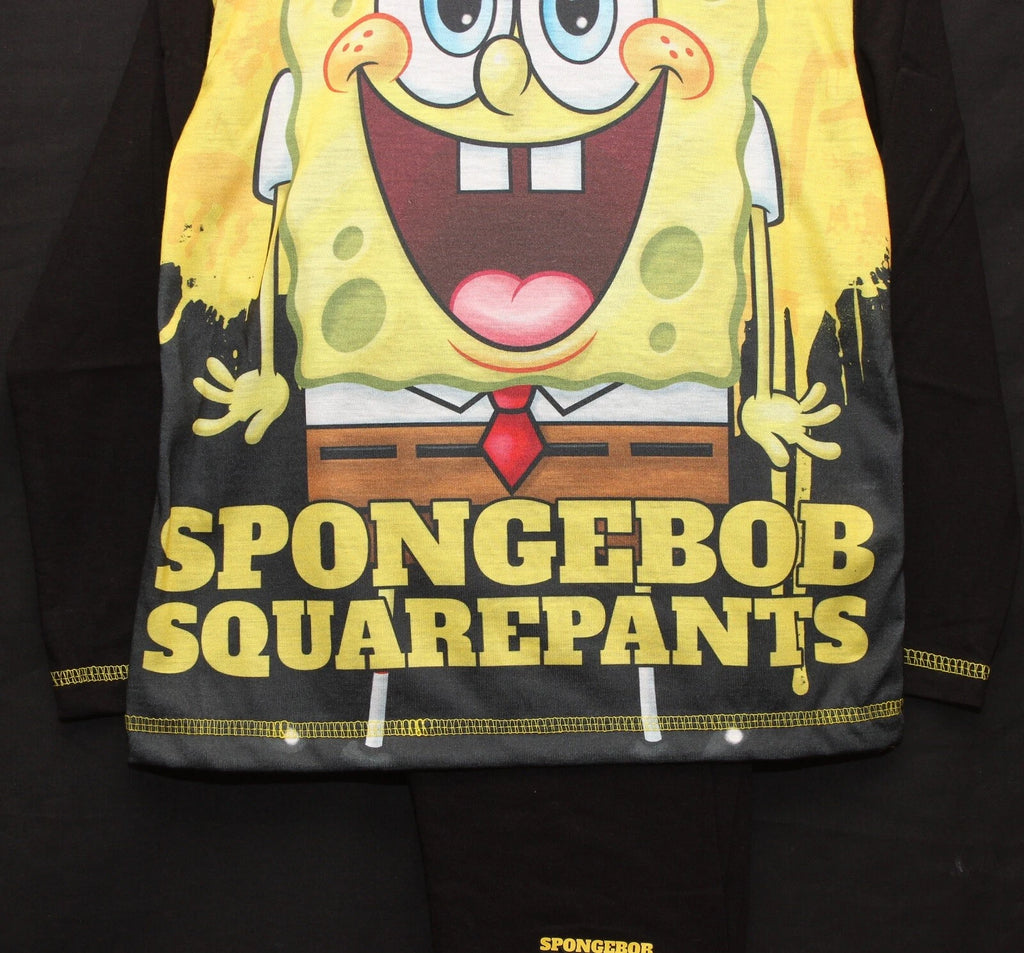 Boy's SPONGEBOB SQUAREPANTS Pyjamas / Long-Sleeved PJs - Sizes 4-10 Years