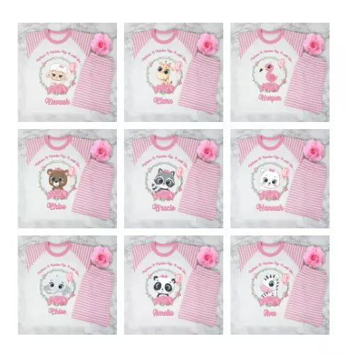 Personalised Girls when i wake up i will be 1...2...3.... Pyjamas Very Cute