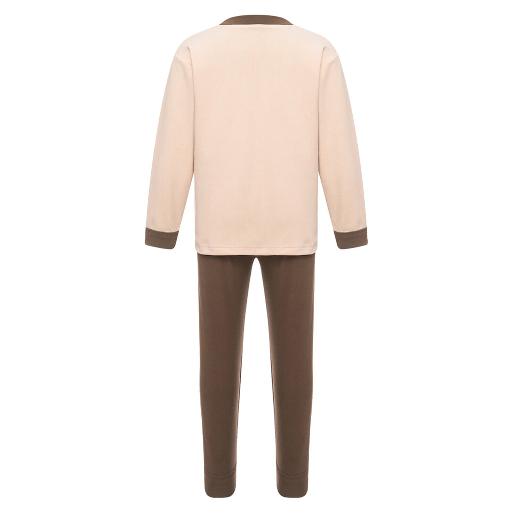 Kids Loungewear Crewneck Sleepwear Tops Pajama Set Casual Underwear T-shirt