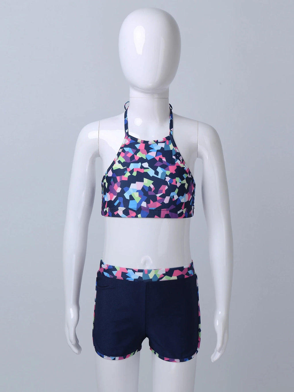 Unisex Kids Outfits Winter Set Long Sleeve Sleepwear Zipper Stand Collar Casual