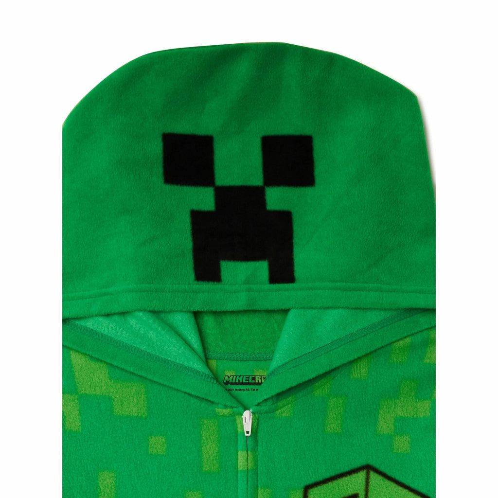 Licensed Boy's One-Piece Full-Zip Hooded Blanket Pajama Sleepwear Sleeper: 4-16