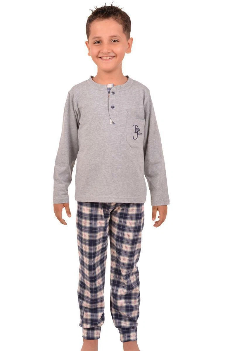 Boys Pajamas Cotton Set Two Piece Pajamas Home Suit Sleepwear-
