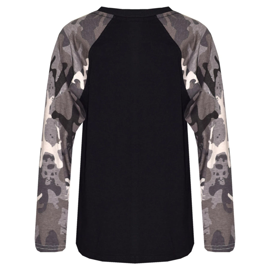 Kids Girls Boys Camo Charcoal Print PJ S YA FILTHY Christmas Pyjamas Sets