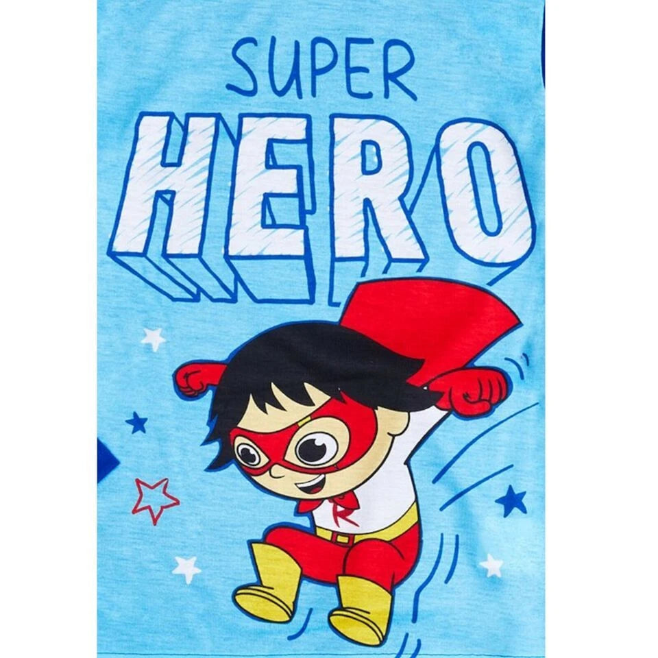 Minecraft / Ryan's World Superhero / SpongeBob Boys Long Sleeve Pajamas 2-PC Set