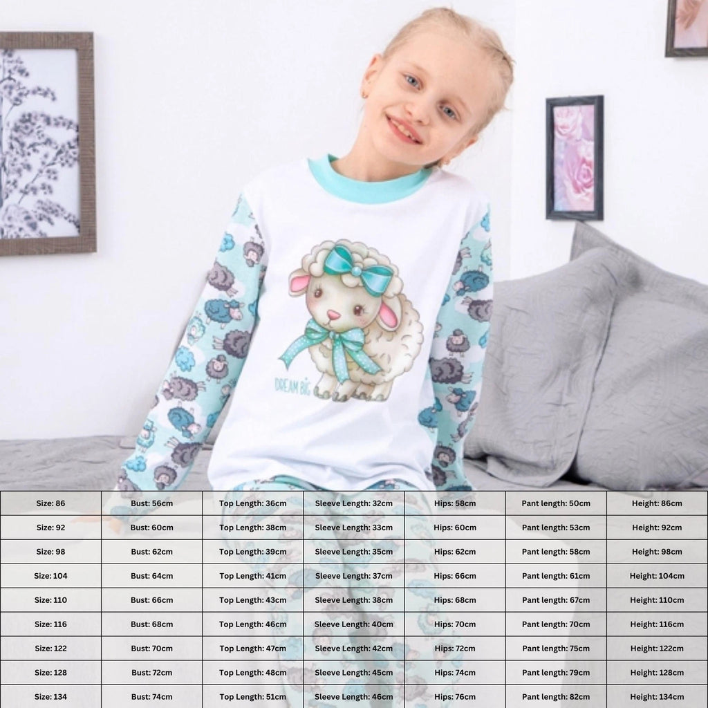 Girls’ Pajama Set – Breathable Cotton & Comfortable Fit, Any season,  Nosi sv...