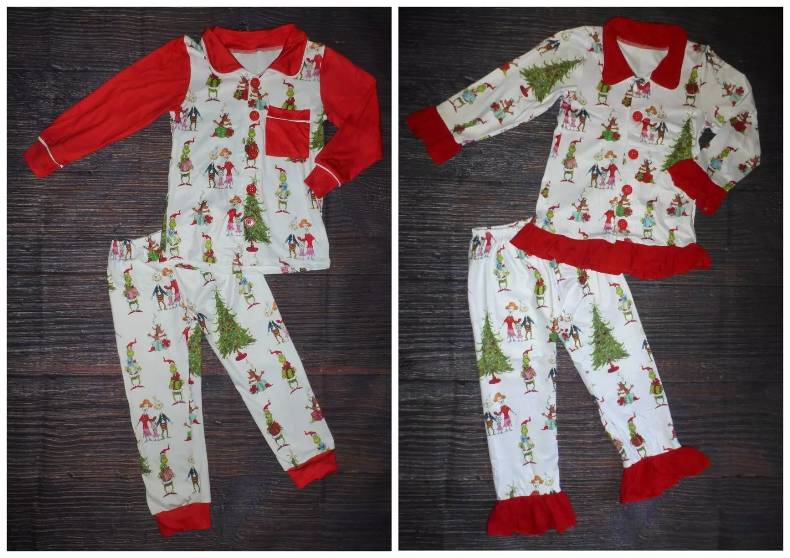 NEW Boutique Grinch Stole Christmas Girls Boys Pajamas