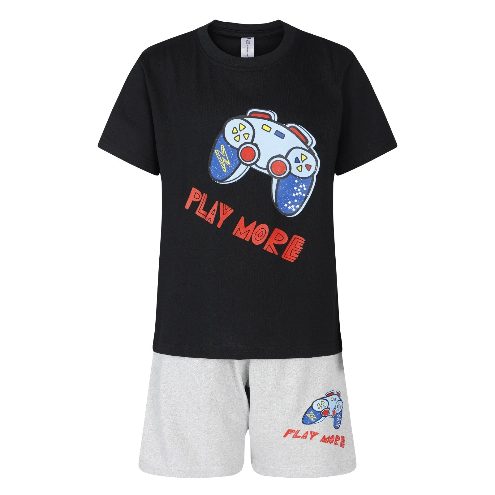 Boys Gamer Short Pyjama Set Kids Gaming Theme PJ Sets Nightwear 9 to 16 Years