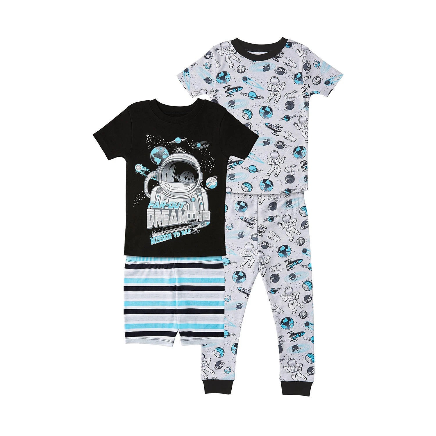 Member's Mark Boy's 4-Piece Mix-N-Match Favorite Pajama Sets
