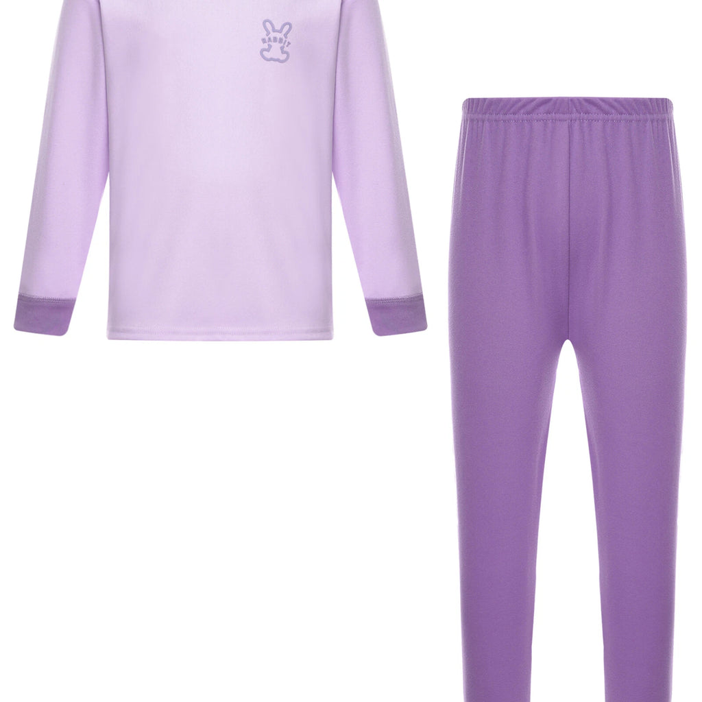 Kids Loungewear Crewneck Sleepwear Tops Pajama Set Casual Underwear T-shirt