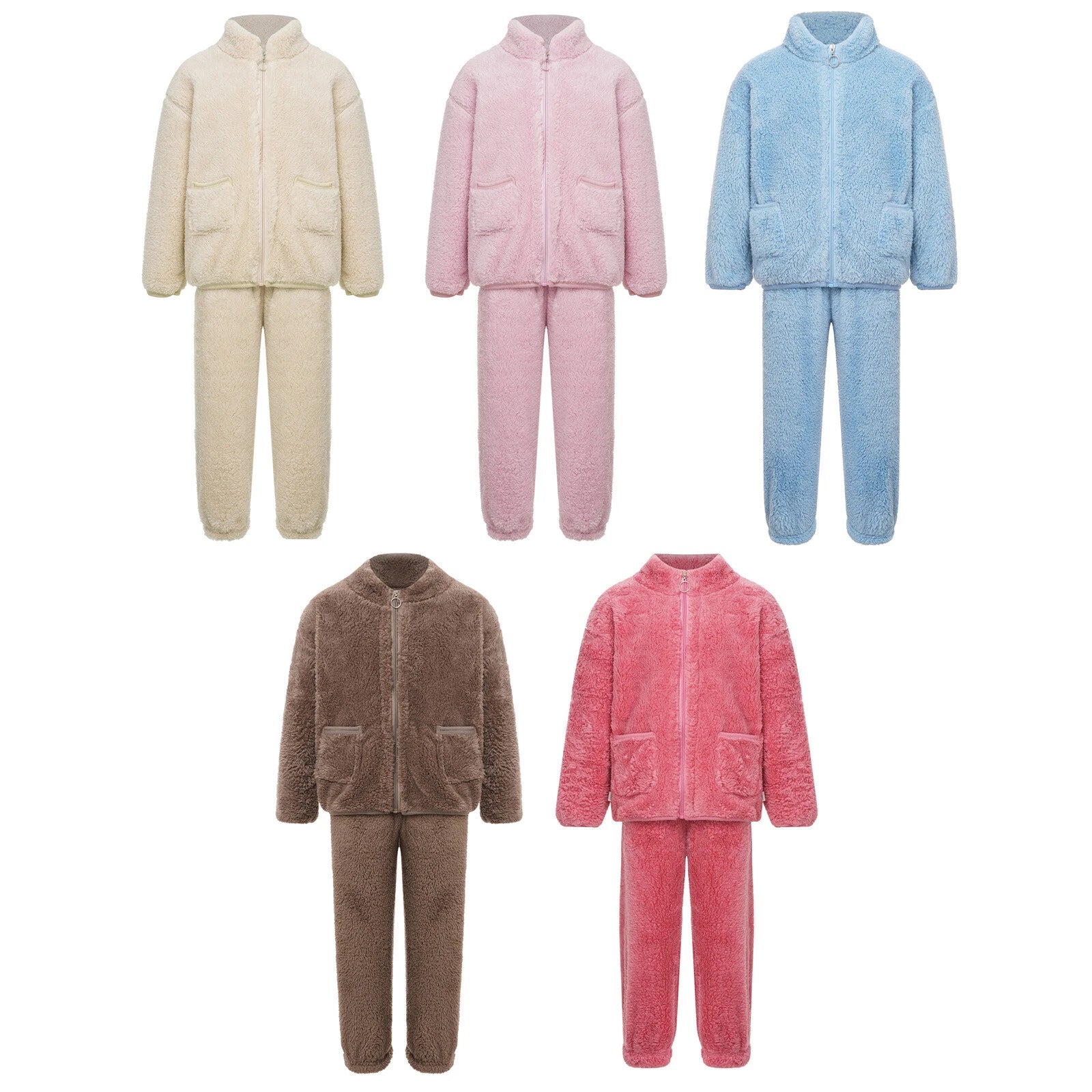 Unisex Kids Outfits Warm Set Girls Sleepwear Training Homewear Tops Pajamas