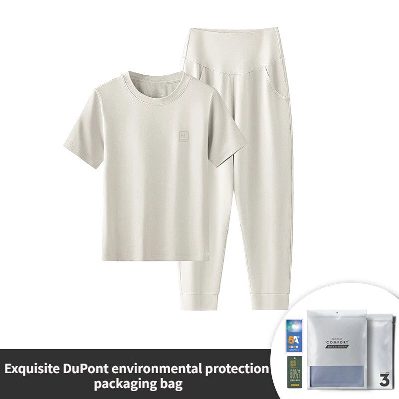 Pajama Set for Boys and Girls Spring Summer Thin Children's Anti Mite Homewear