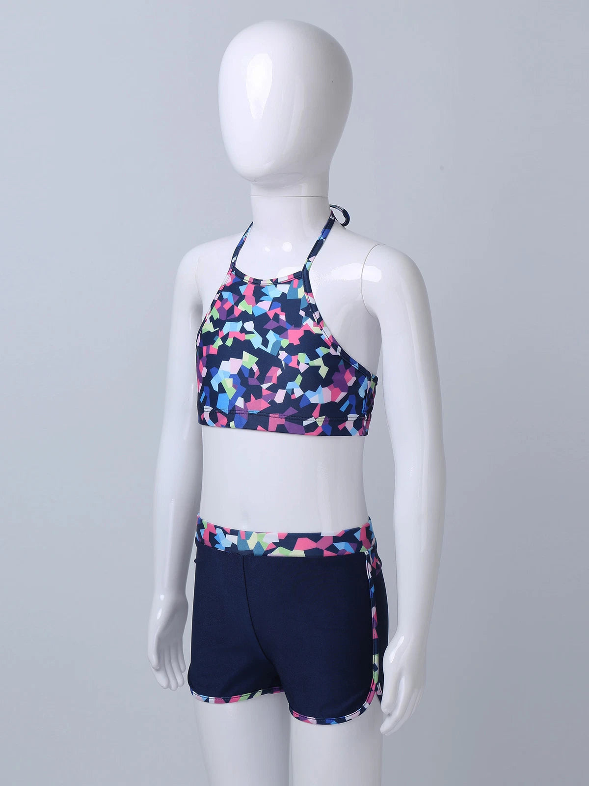 Unisex Kids Outfits Winter Set Long Sleeve Sleepwear Zipper Stand Collar Casual