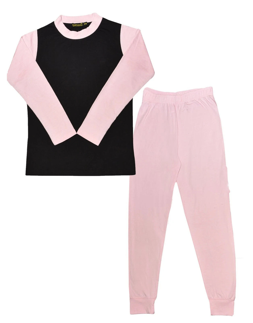 Kids Girls Boys PJs Plain Colour NIGHTWEAR Night Pyjamas Set Sleeping Suit 5-13