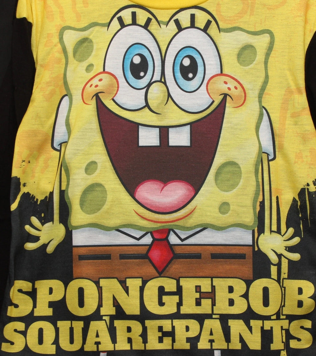 Boy's SPONGEBOB SQUAREPANTS Pyjamas / Long-Sleeved PJs - Sizes 4-10 Years