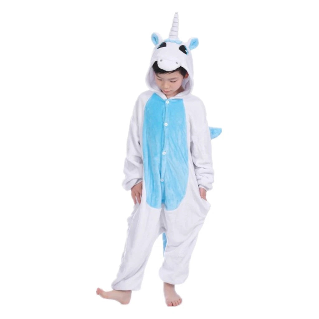 One-Piece Kid's Animal Pajamas Bathrobe Halloween Cosplay Costume Sleepwear