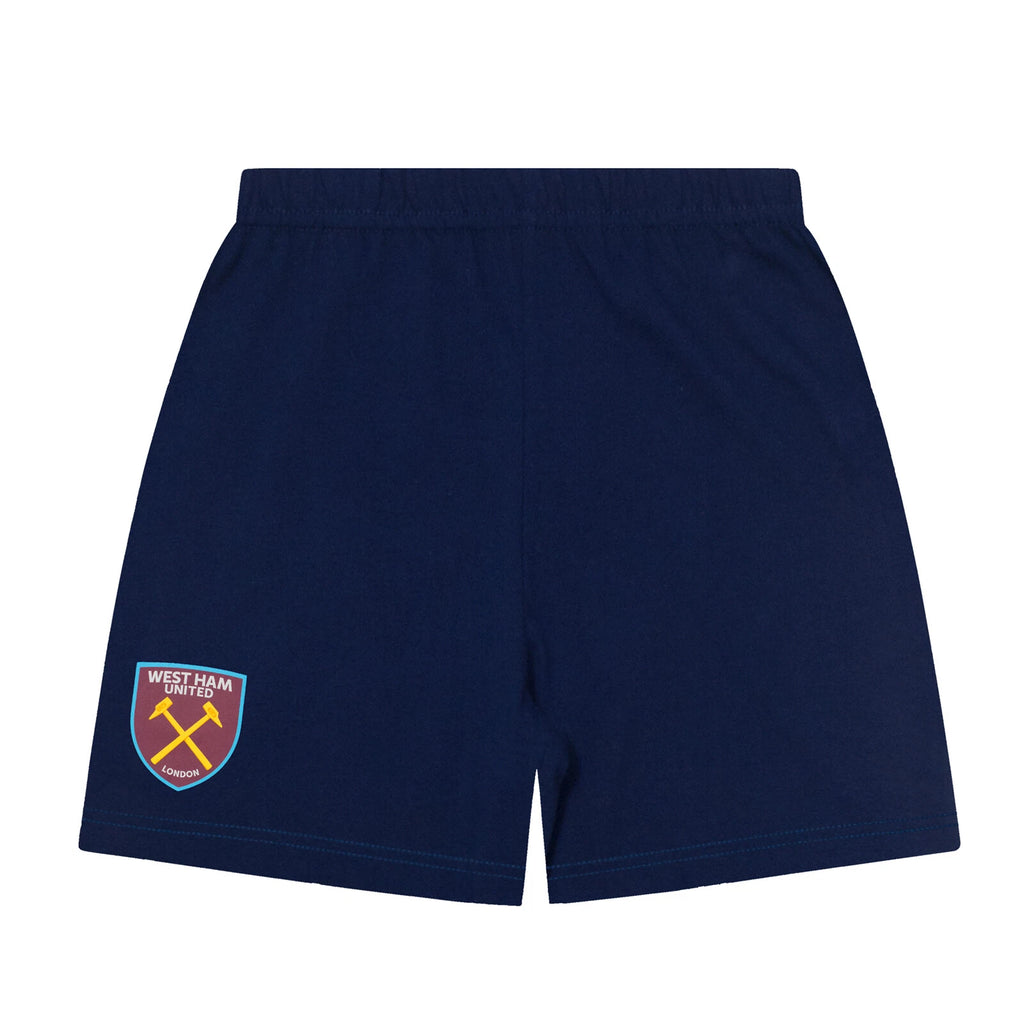 West Ham United FC Boys Pyjamas Short Kids OFFICIAL Football Gift