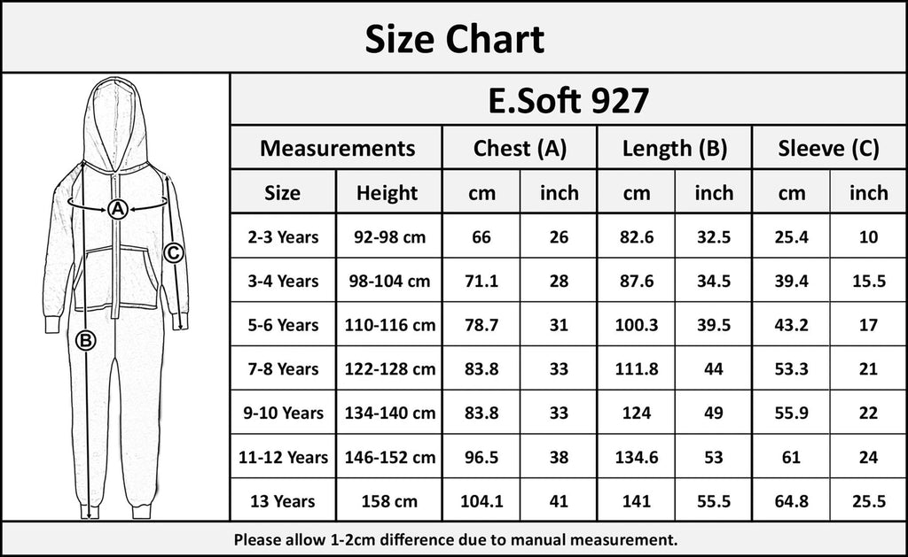 A2Z Onesie One Piece Pyjama Set Panda Print for Boys and Girls Childrens