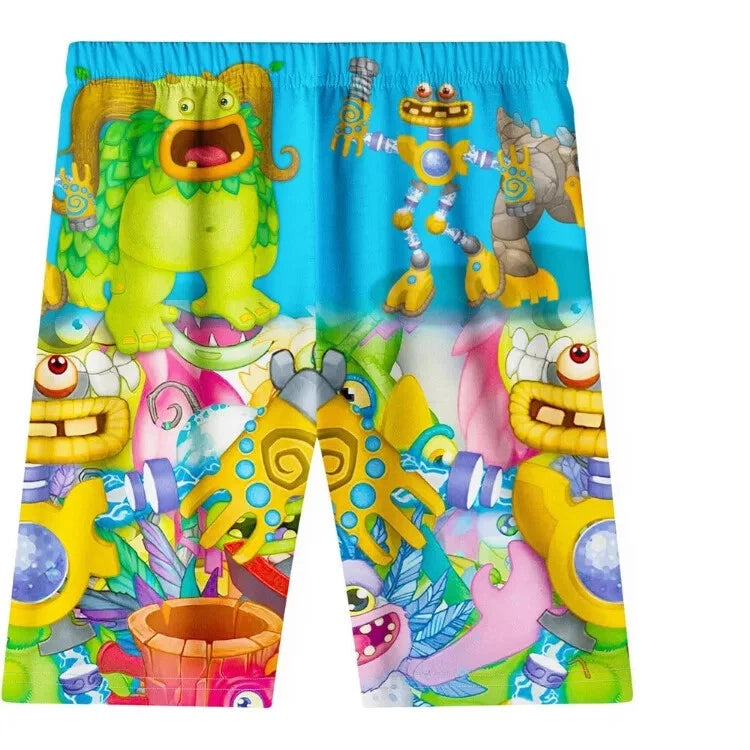 Gorilla monkey T Shirt Kids Monke Short Sleeve T-shirt Shorts Summer Pajama sets