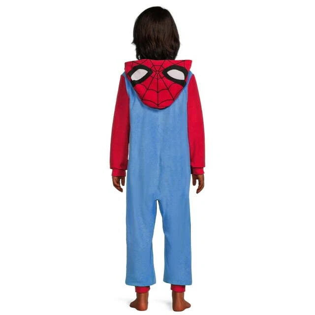 Licensed Boy's One-Piece Full-Zip Hooded Blanket Pajama Sleepwear Sleeper: 4-16