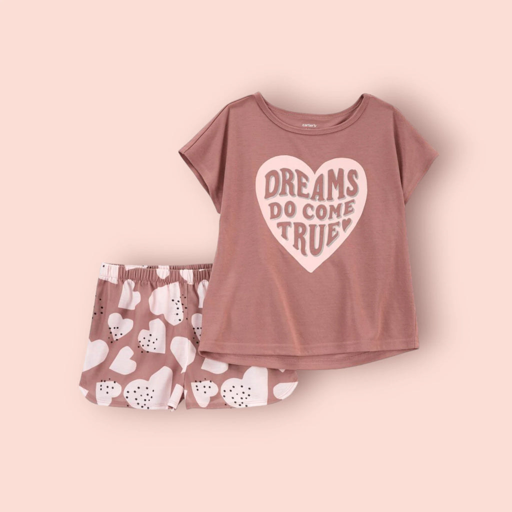 Carter's Girls 2-Piece Dreams Do Come True Loose Fit Pajama NWT Size 4, 6