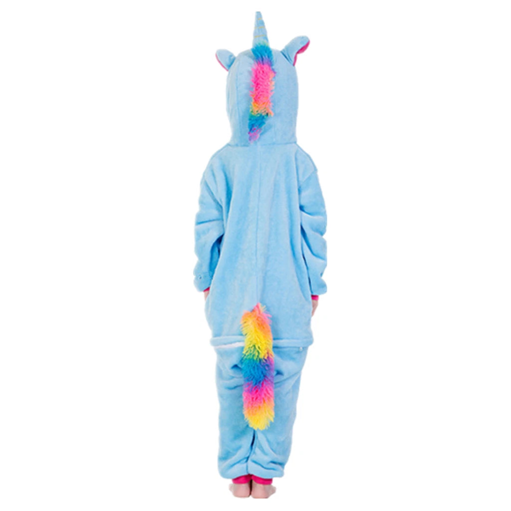 One-Piece Kid's Animal Pajamas Bathrobe Halloween Cosplay Costume Sleepwear