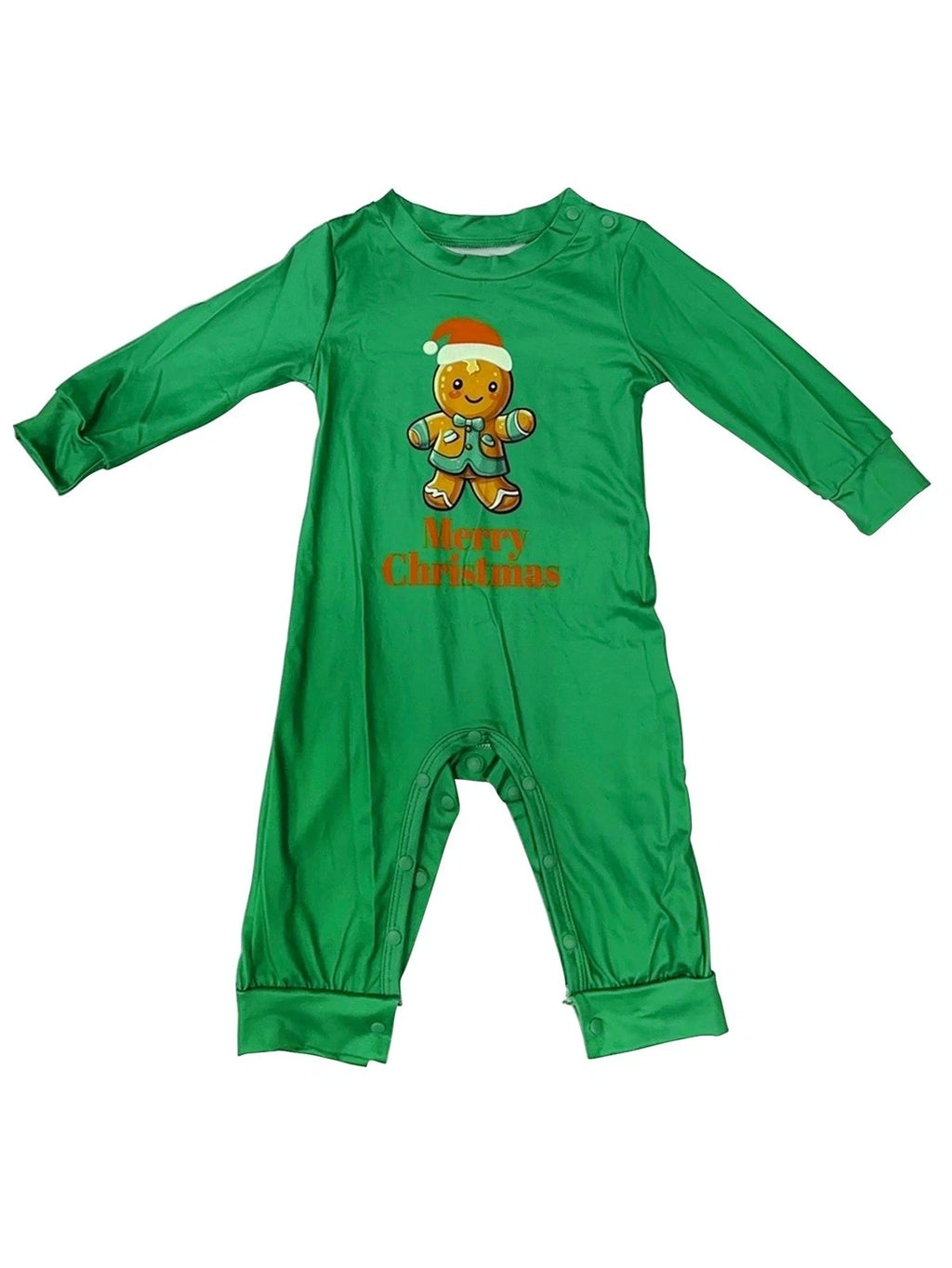 Christmas Family Matching Pyjamas Adult Kids Baby Gingerbread Man Nightwear Set