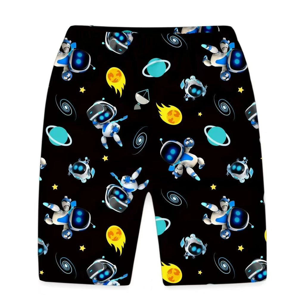 4-10-year-old Astro bot boys' sleepwear set with short sleeved Tshirt and shorts