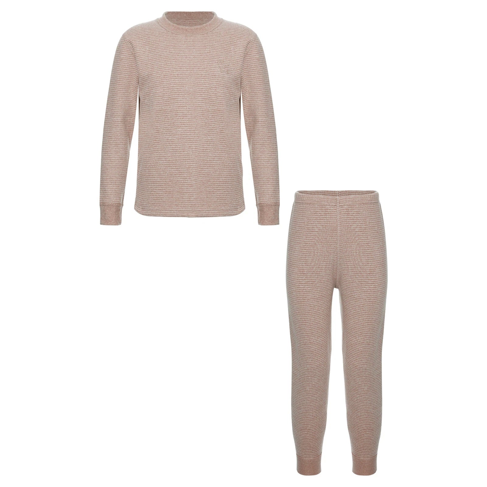 Kids Boys Girls Underwear T-shirt Pajama Set With Pants Nightwear Winter Tops