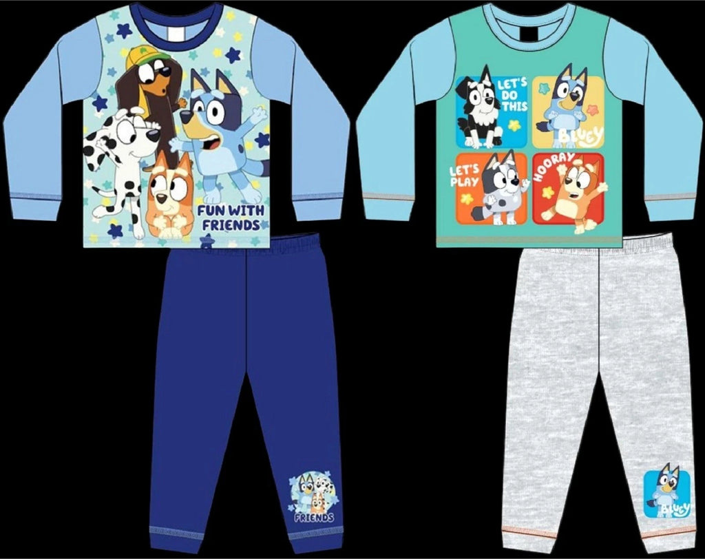 BLUEY Boy's Pyjamas /BLUEY & BINGO Long-Sleeved PJs Sizes 18 months-5 years