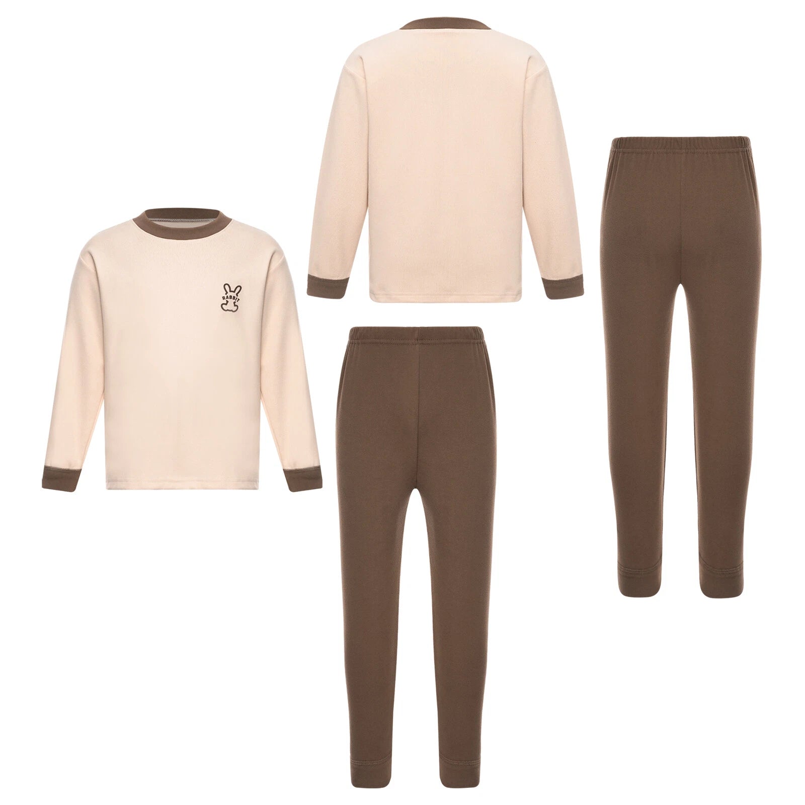 Kids Sleepwear Trousers Pajama Set Tops Loungewear Clothes Underwear Casua