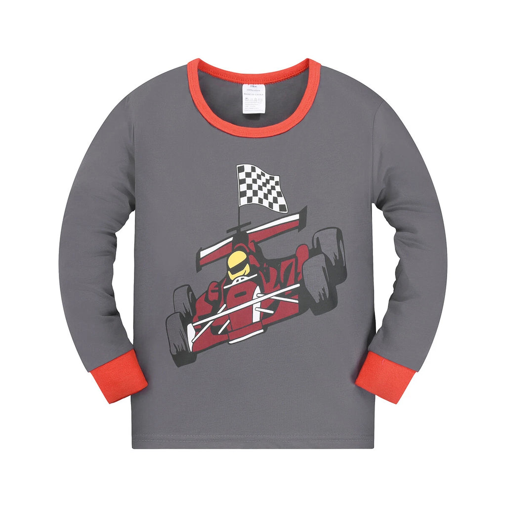 Kids Boys Pyjama Pyjamas Set PJs Sleepwear Nightwear Size 3 4 5 6 7 8 yrs