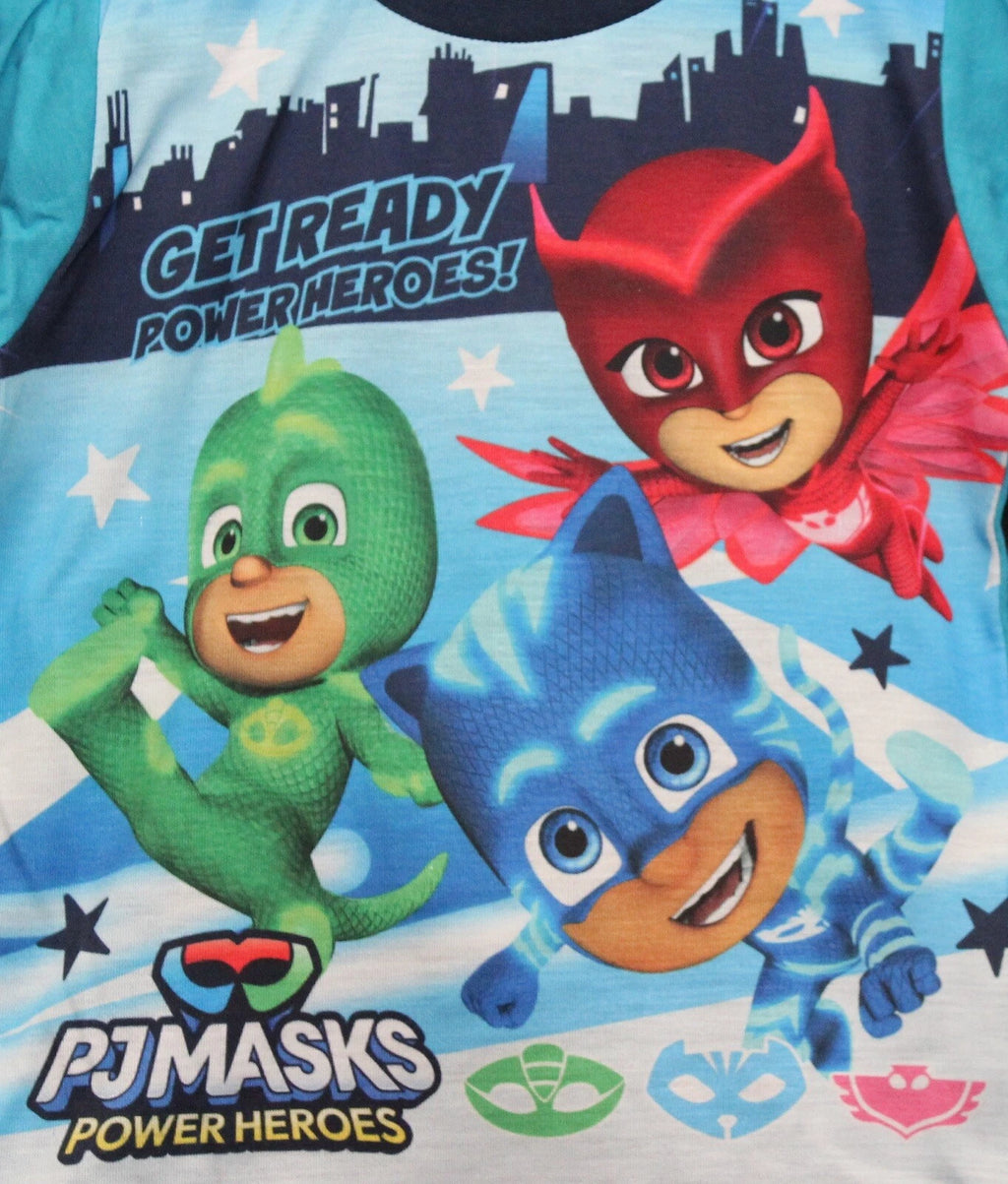 PJ MASKS Boys Pyjamas /Blue CATBOY, OWLETTE & GEKKO PJs -Sizes 18 Months-5 Years