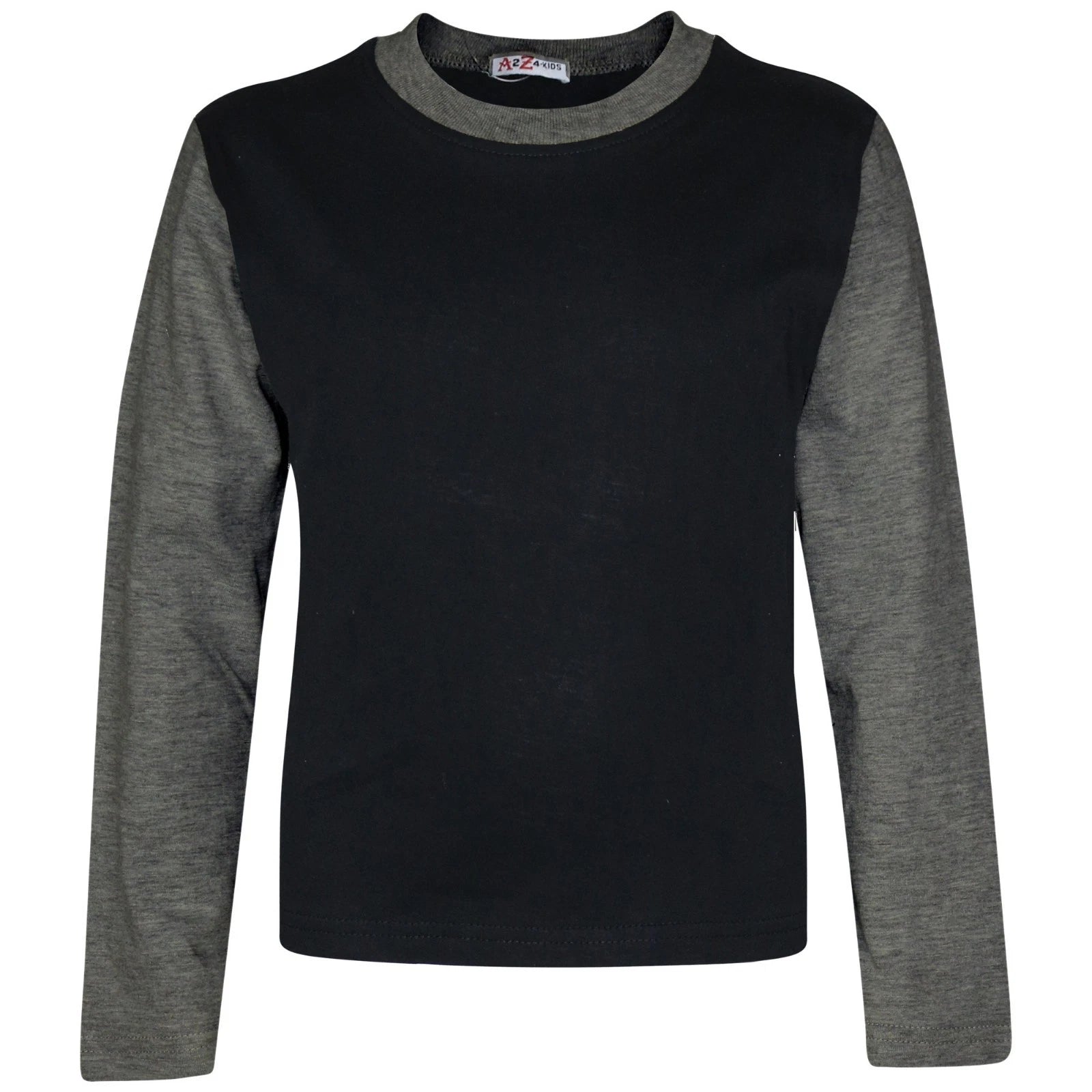 Kids Boys Girls Contrast Color Pjs Plain Stylish Pyjamas Set New Age 2-13 Years