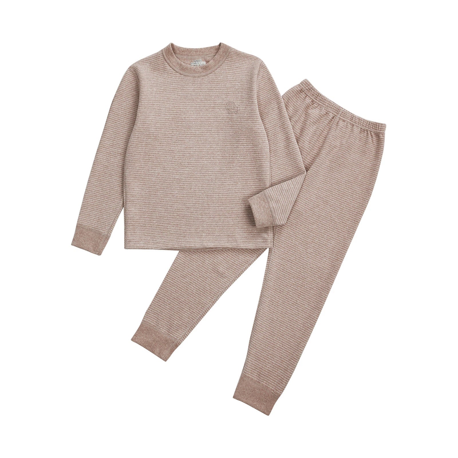 Kids Boys Girls Underwear T-shirt Pajama Set With Pants Nightwear Winter Tops