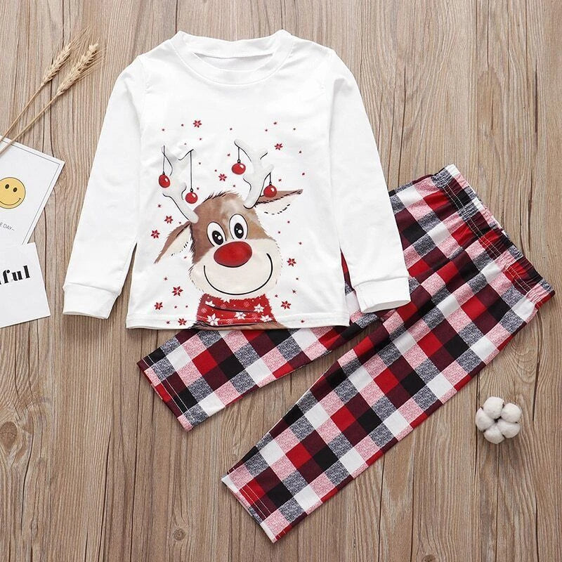 Couples Christmas Pajamas Clothing Set Mother Kids Clothes Christmas Pajamas