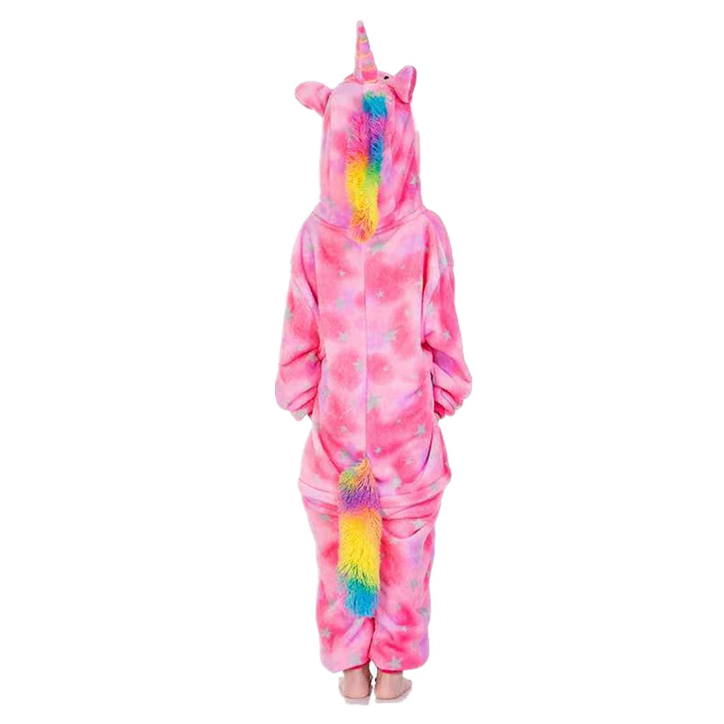 One-Piece Kid's Animal Pajamas Bathrobe Halloween Cosplay Costume Sleepwear