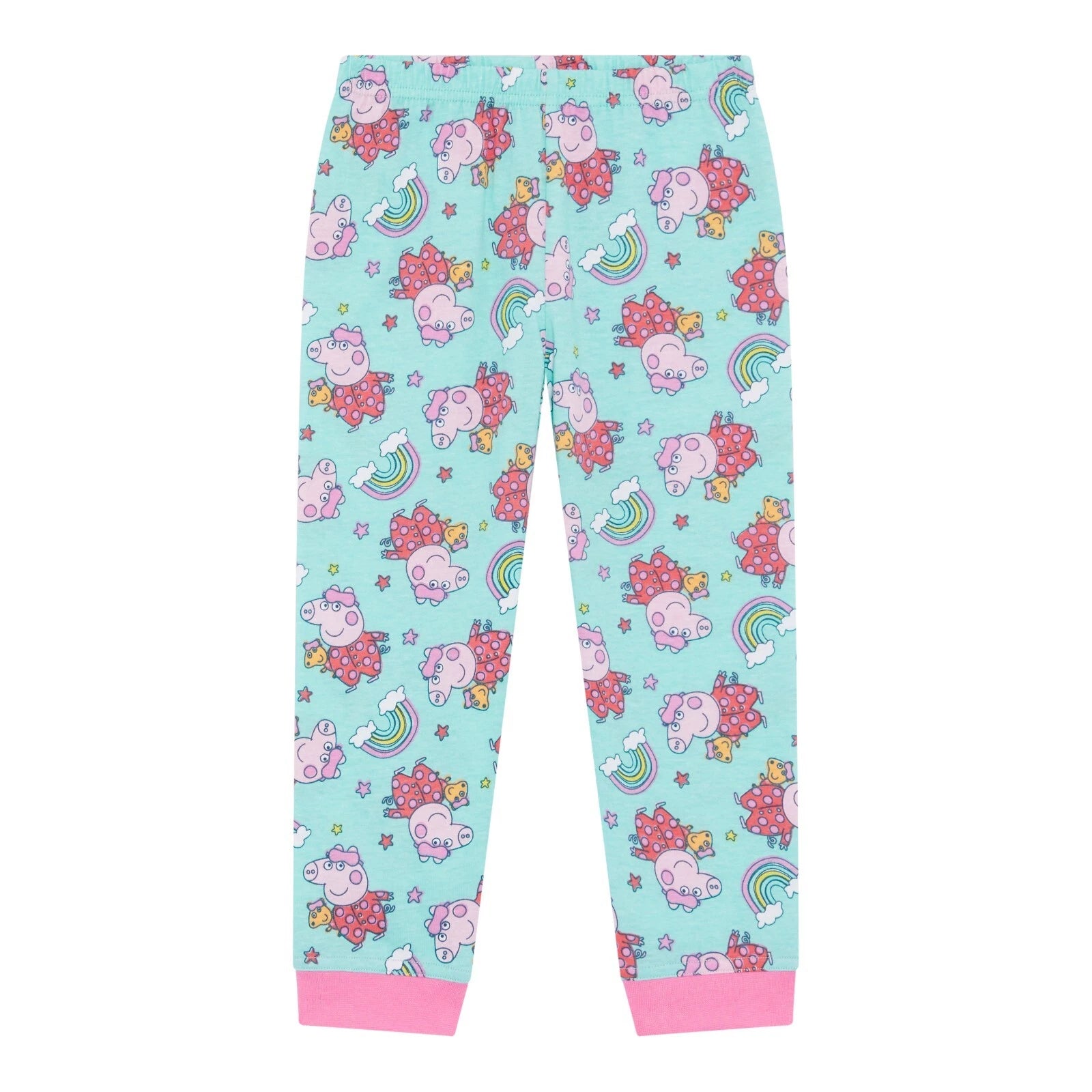 Girls Peppa Pig Toddler / Younger Pyjama Set Pink Size 18m- 5 Years Long Sleeved