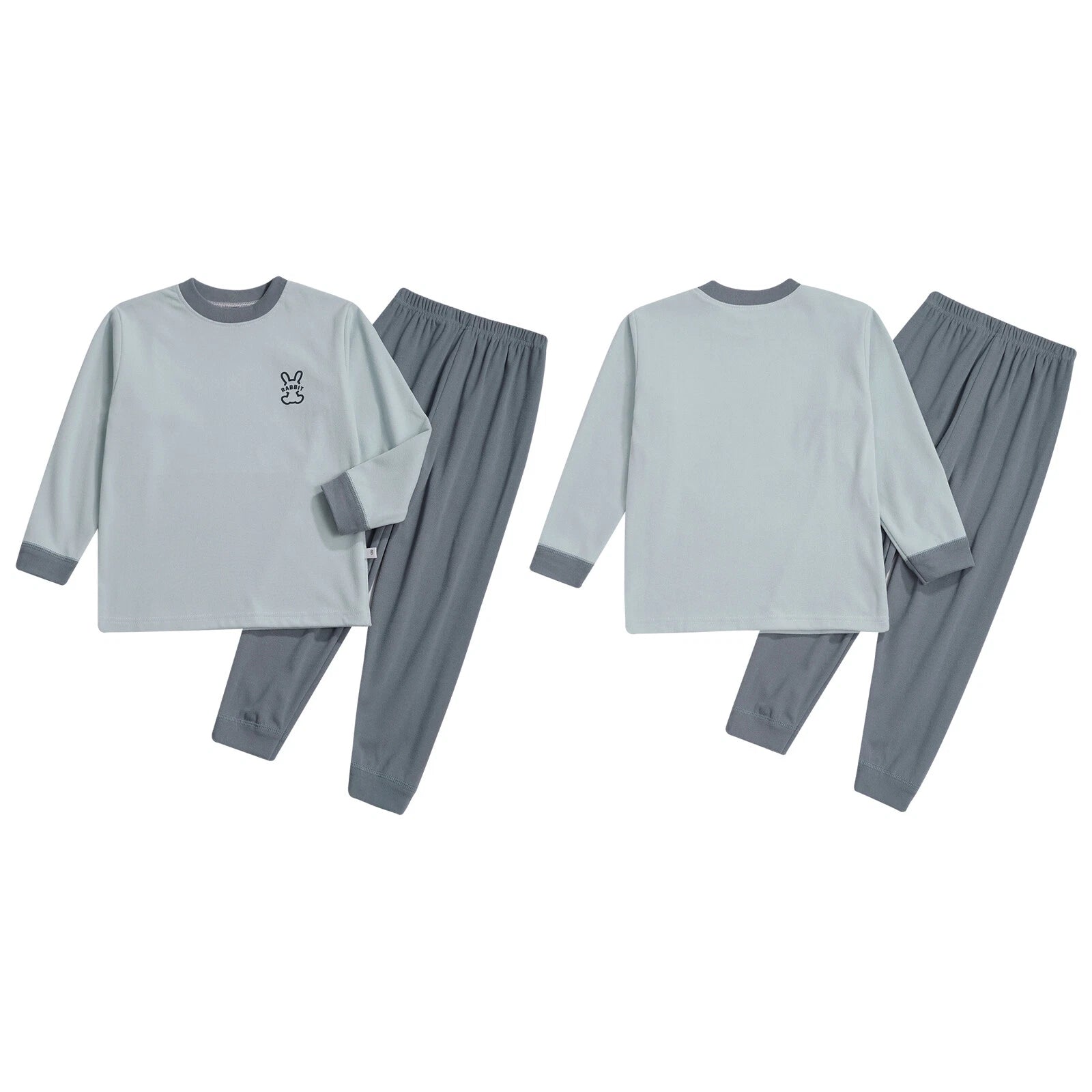 Kids Loungewear Crewneck Sleepwear Tops Pajama Set Casual Underwear T-shirt