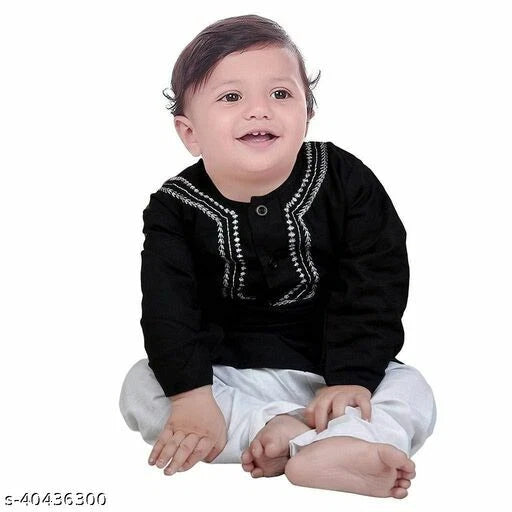 Traditional Latest Kids Boys Cotton Kurta and Pyjama Set Freeshipping World Wide