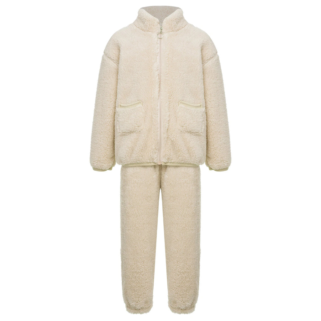 Unisex Kids Outfits Warm Set Girls Sleepwear Training Homewear Tops Pajamas