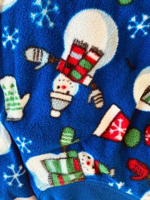 The Children's Place Kids' Fleece Snowman Pajamas, Size 10 12 Boys Girls