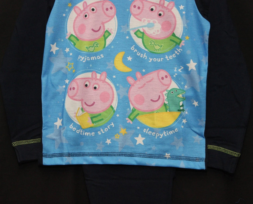 GEORGE PIG Boy's Pyjamas /PEPPA PIG Long-Sleeved PJs Sizes 18 months-5 years