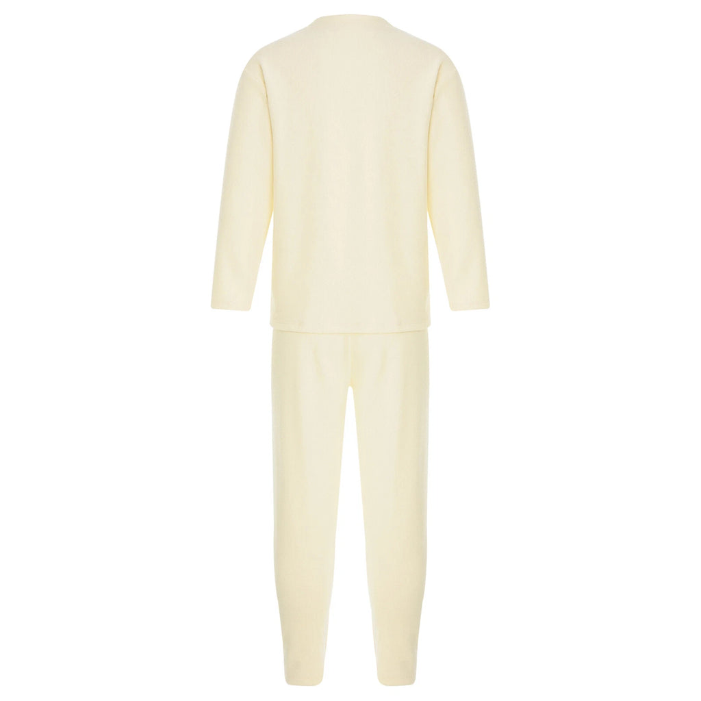 Kids Boys Girls Tees Elastic Top Pajamas Sleepwear Letter Print Set Thermal