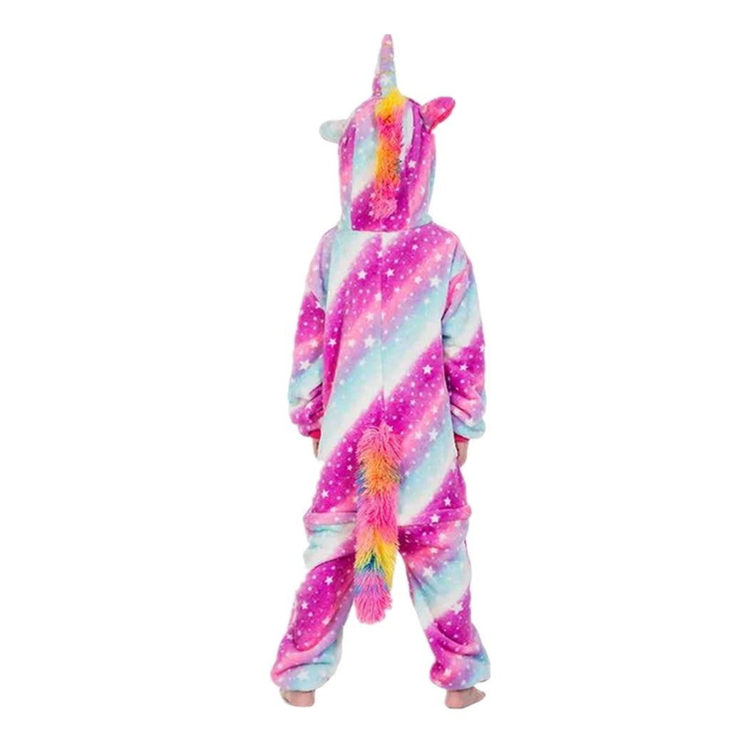 One-Piece Kid's Animal Pajamas Bathrobe Halloween Cosplay Costume Sleepwear
