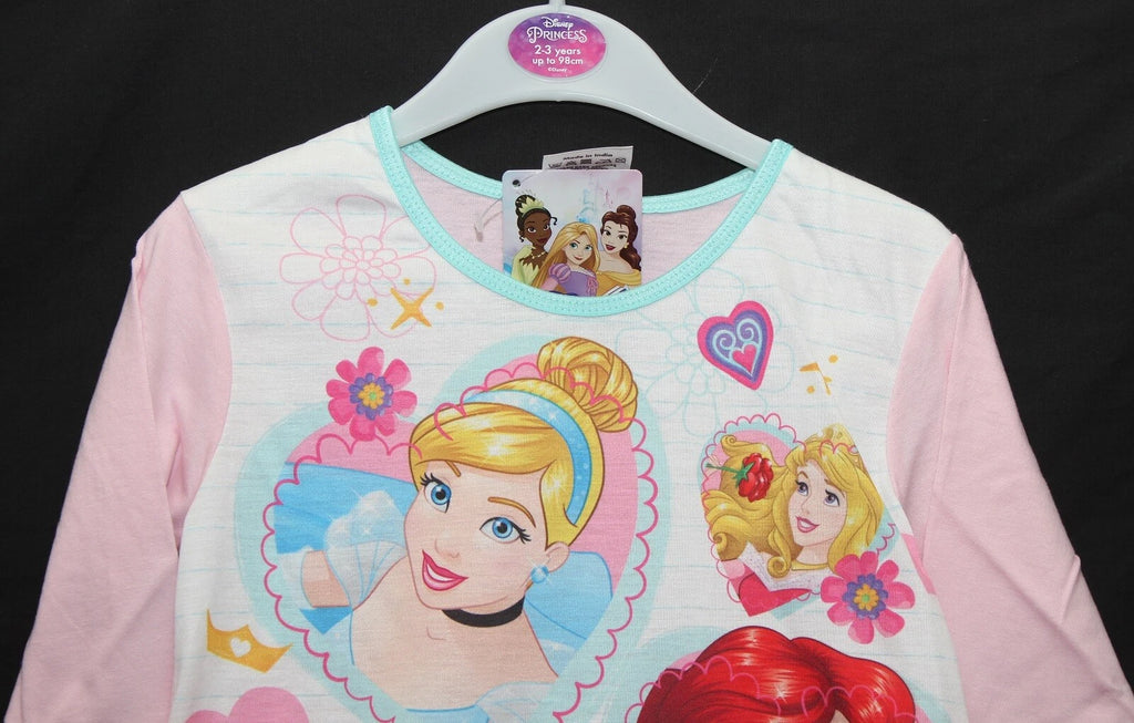 Girl's DISNEY PRINCESS Pyjamas / PJs in a Choice of 3 Styles - 18 months-5 years