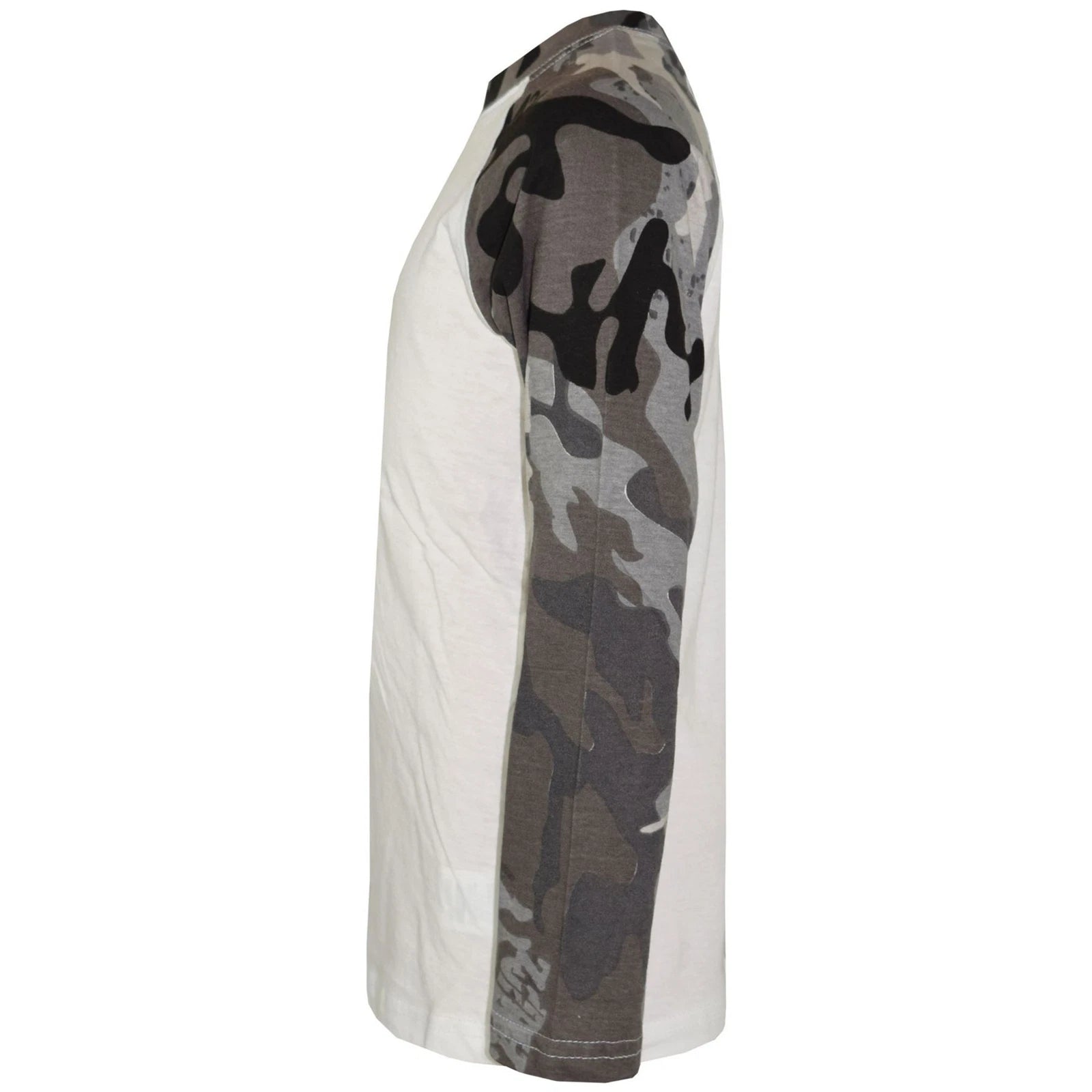 Kids Boys Girls Pyjamas Camouflage Contrast Charcoal Sleeves Nightwear 2-13Y