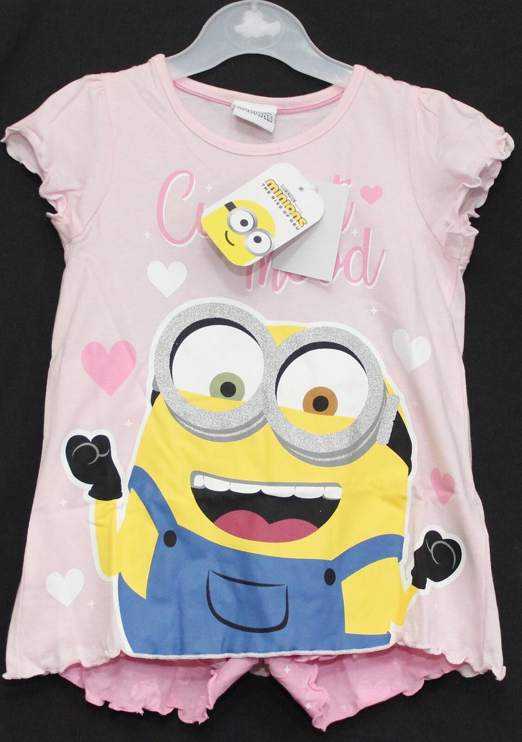 MINIONS Girl's Short Pyjamas/ DESPICABLE ME Shorty PJs in Sizes 2-10 years