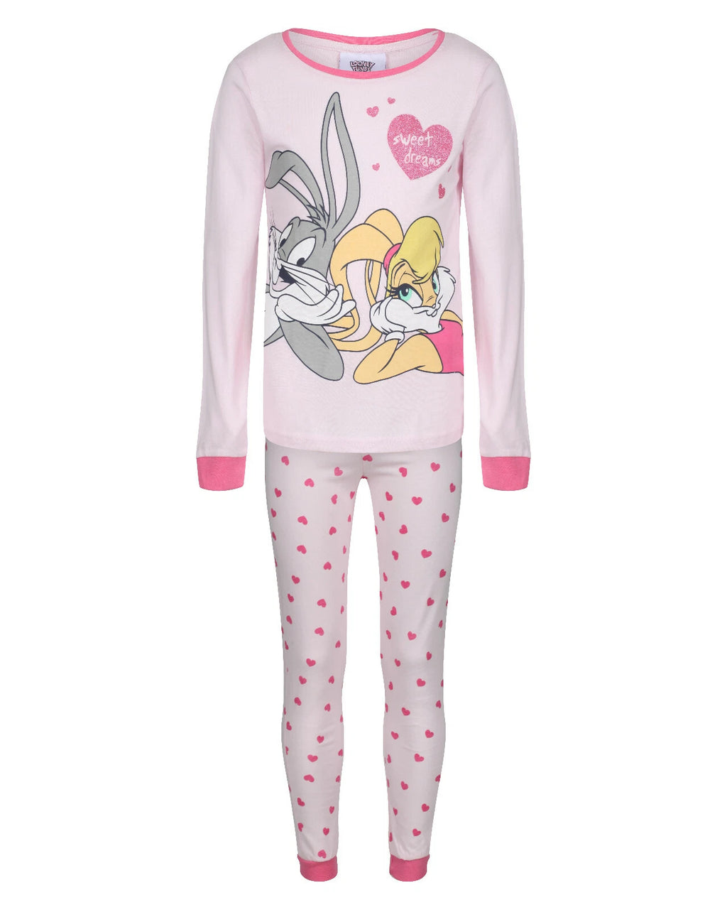 GIRLS CHARACTER PYJAMAS EX UK STORE NIGHT WEAR CUFFED HEMS PJ SET 2-8Y BRAND NEW