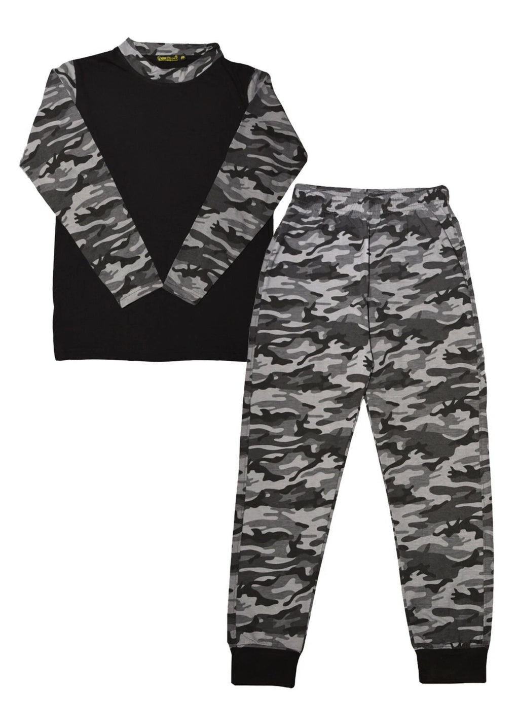 Kids Girls Boys PJs Plain Colour NIGHTWEAR Night Pyjamas Set Sleeping Suit 5-13