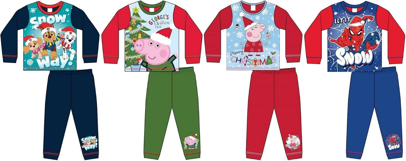 Kids/ Boys/ Girls CHRISTMAS Pyjamas / Xmas CHARACTER PJs Sizes 18 Months-5 Years